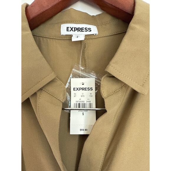 Express Tan Sleeveless Vest - Picture 3 of 6